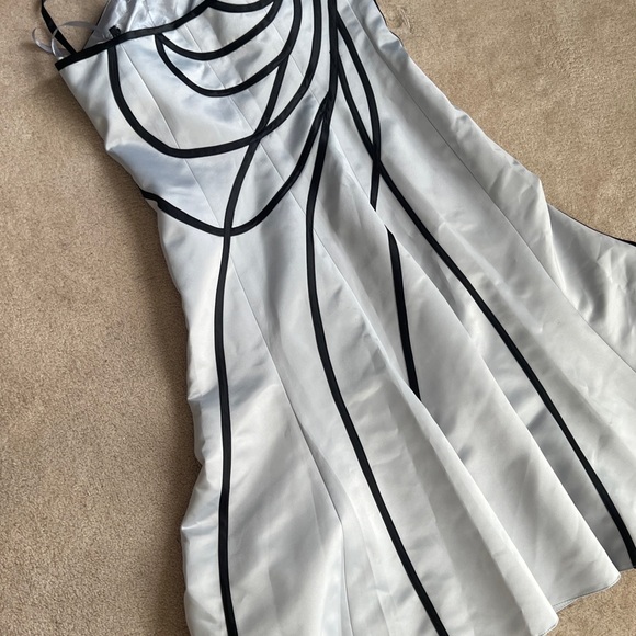 Vintage postmodern space age midi prom dress - Picture 5 of 5